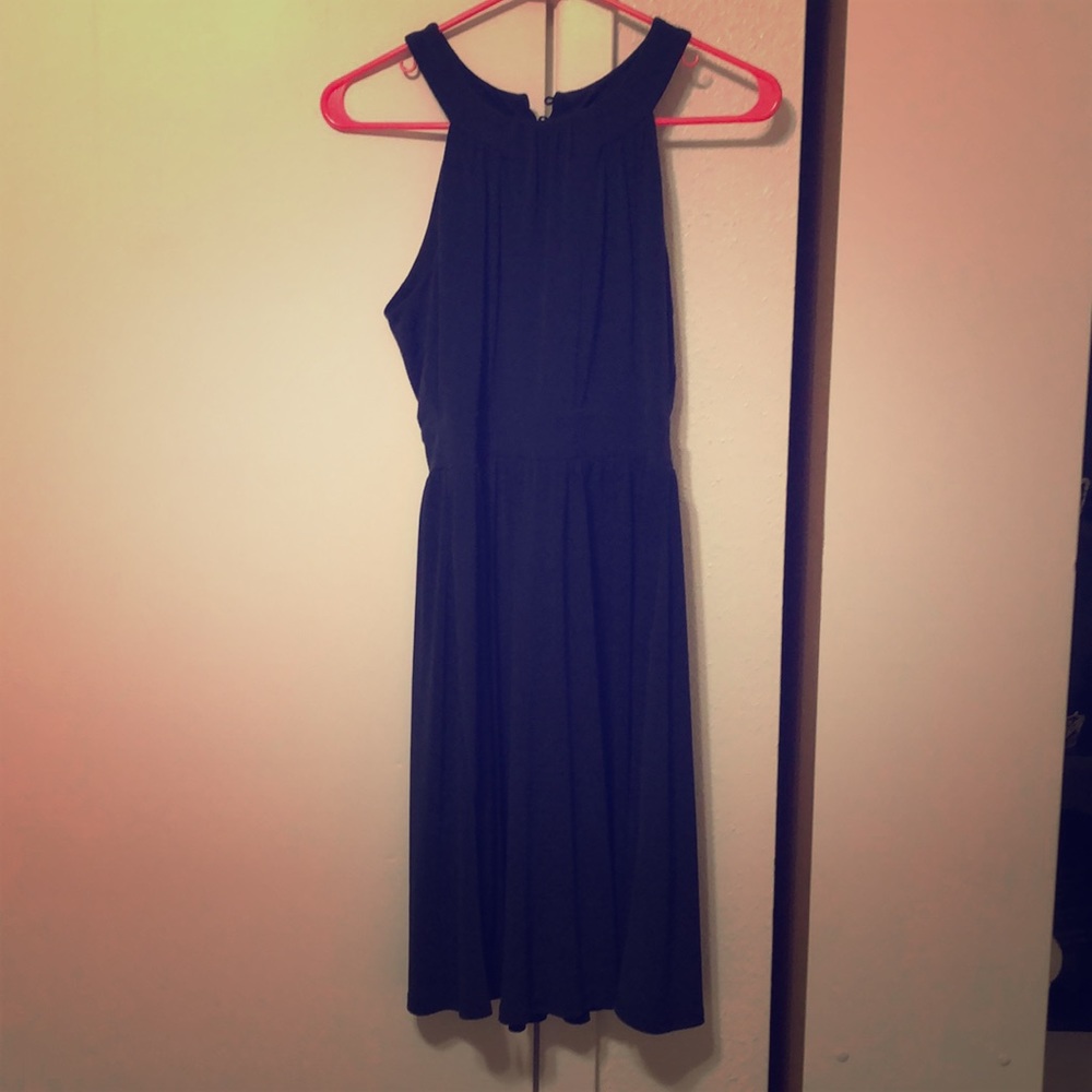 Banana Republic navy racerback dress